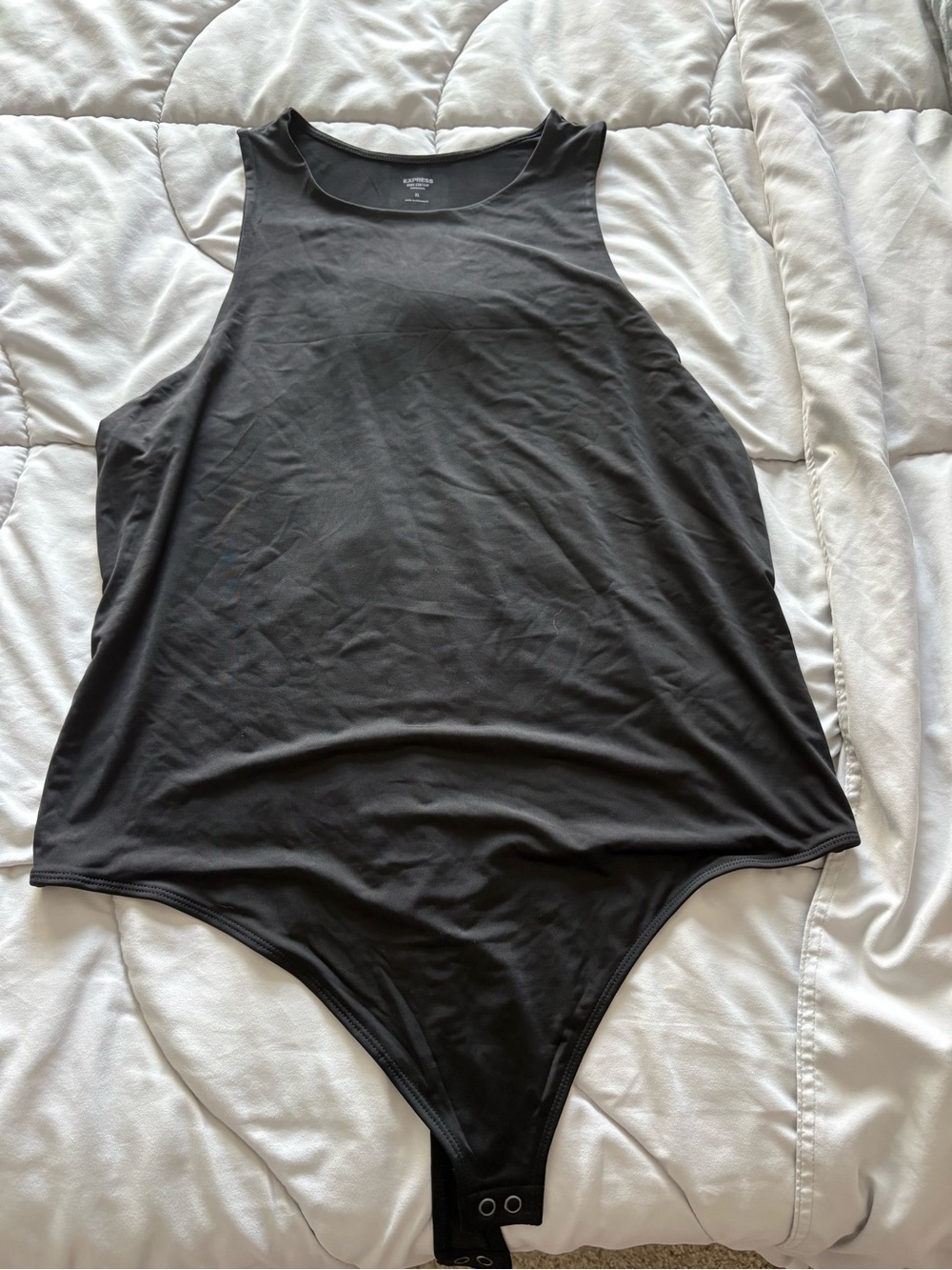 Express Black Sleeveless Tank Bodysuit